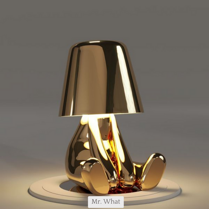 5 Brothers Trådlampa – Uppladdningsbar LED-designerlampa med dimbar belysning (Varm vit) | Veska Mr. What - Guld