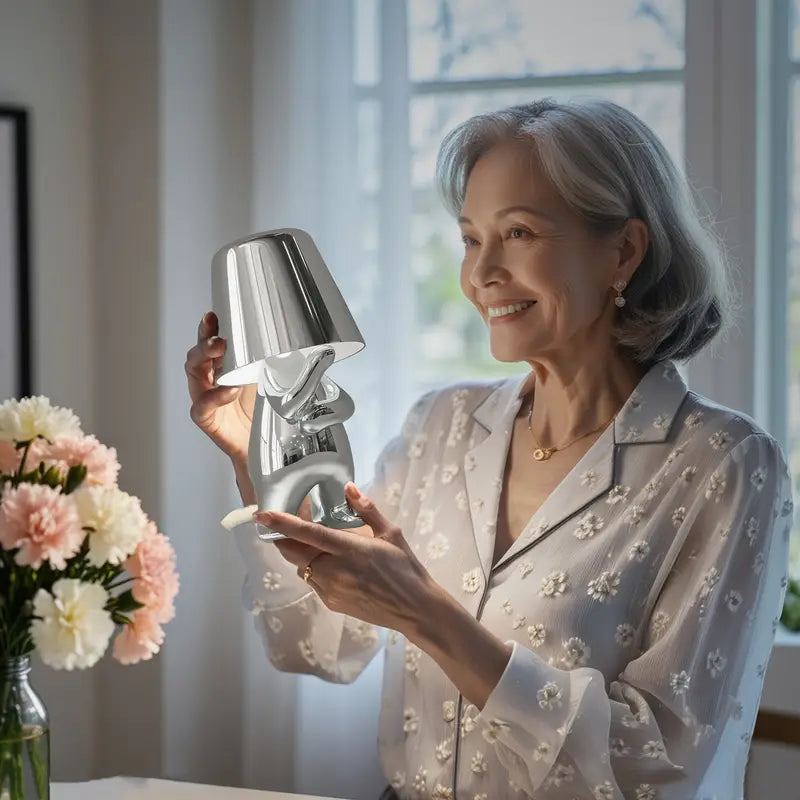 5 Brothers Trådlampa – Uppladdningsbar LED-designerlampa med dimbar belysning (Varm vit) | Veska
