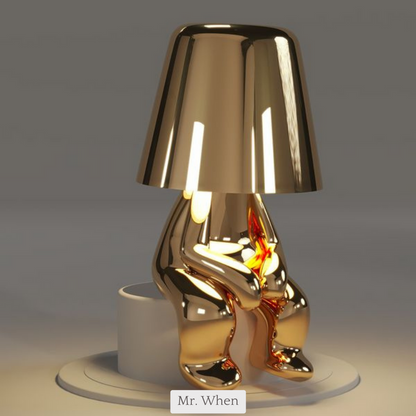 5 Brothers Trådlampa – Uppladdningsbar LED-designerlampa med dimbar belysning (Varm vit) | Veska Mr. When - Guld