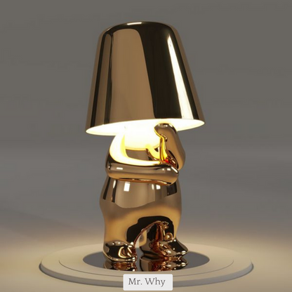 5 Brothers Trådlampa – Uppladdningsbar LED-designerlampa med dimbar belysning (Varm vit) | Veska Mr. Why - Guld