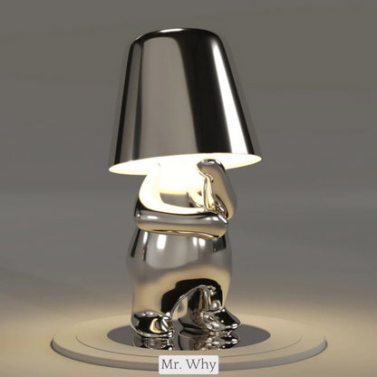 5 Brothers Trådlampa – Uppladdningsbar LED-designerlampa med dimbar belysning (Varm vit) | Veska Mr. Why - Silver
