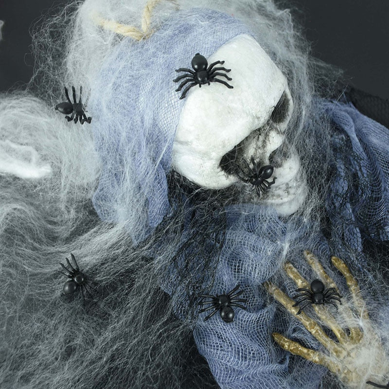 50Pcs Luminösa Glödande Spindlar Halloween Dekoration | Veska