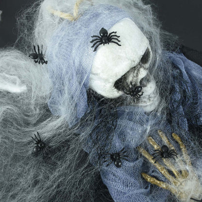 50Pcs Luminösa Glödande Spindlar Halloween Dekoration | Veska