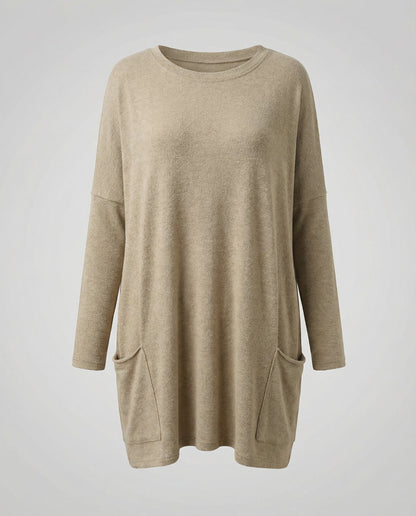 Veska | Långtröja för Dam | Lös Passform och Mjuk Komfort