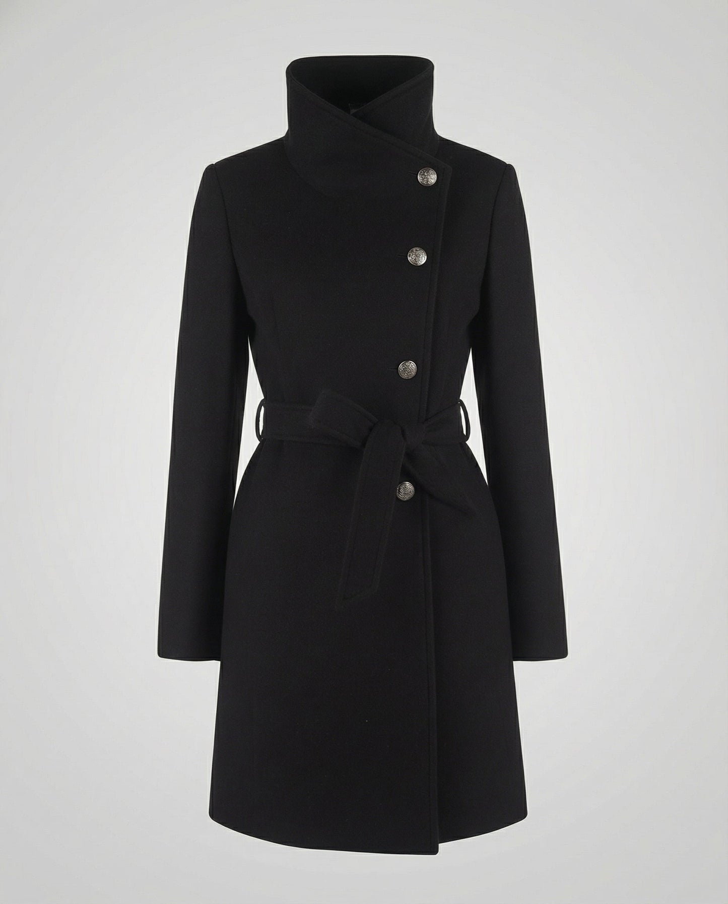 Veska | Elegant Vinterkappa för Dam | Lång Skärning och Värmande Komfort