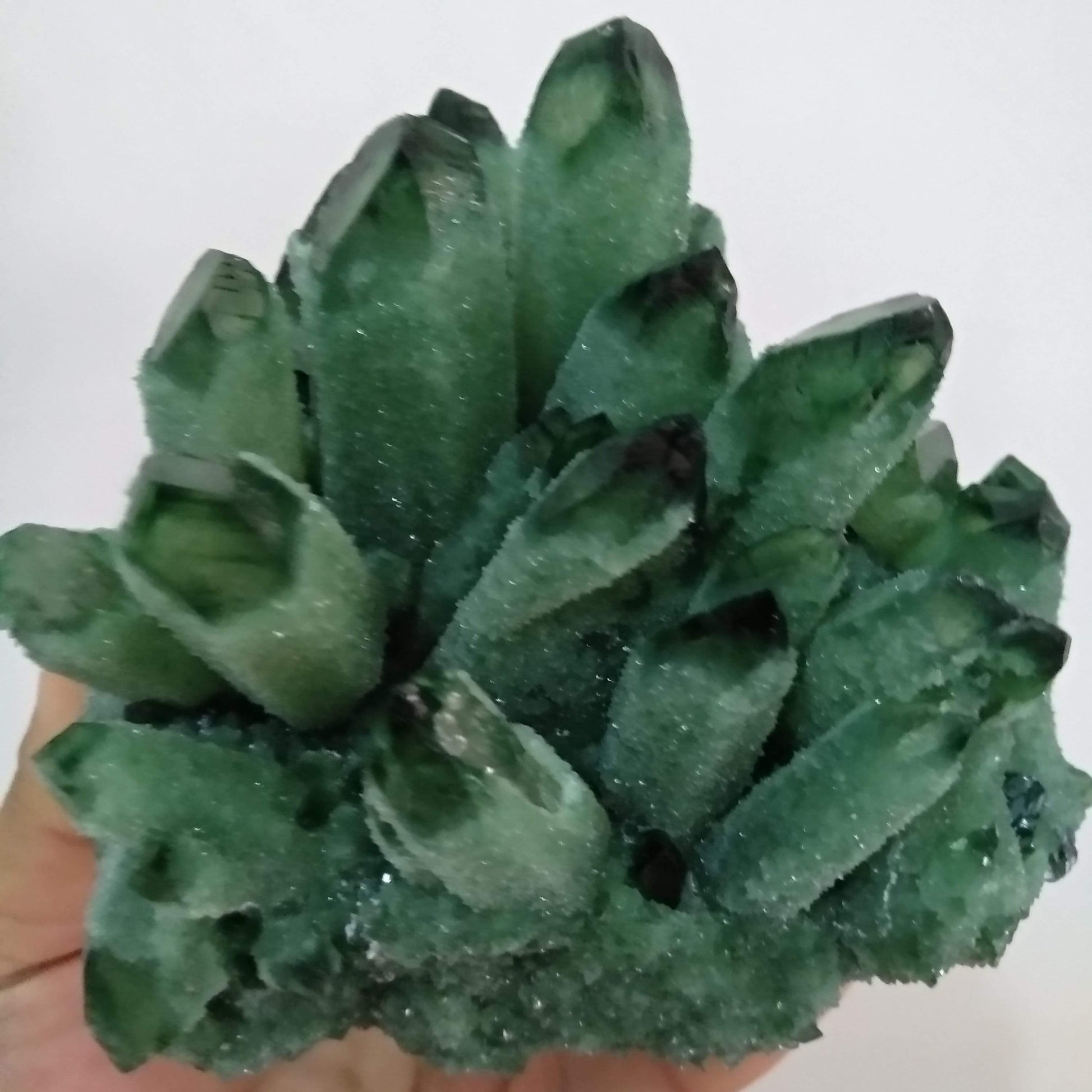 680g Grön Phantom Kvarts Crystal | Veska