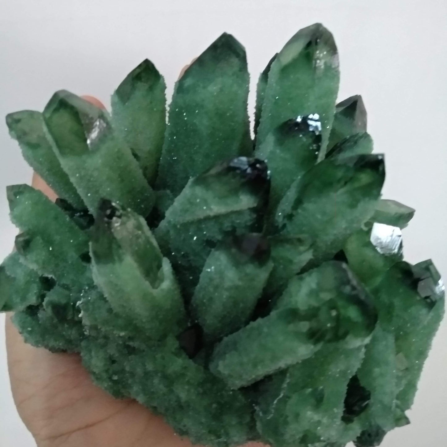 680g Grön Phantom Kvarts Crystal | Veska