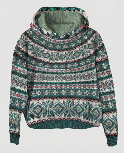 Veska | Norsk Stickad Tröja för Dam | Värmande Nordisk Design