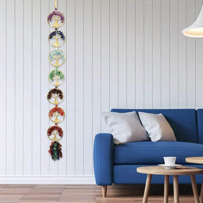 7 Chakra Livets Träd Vägghängande Pendel | Veska