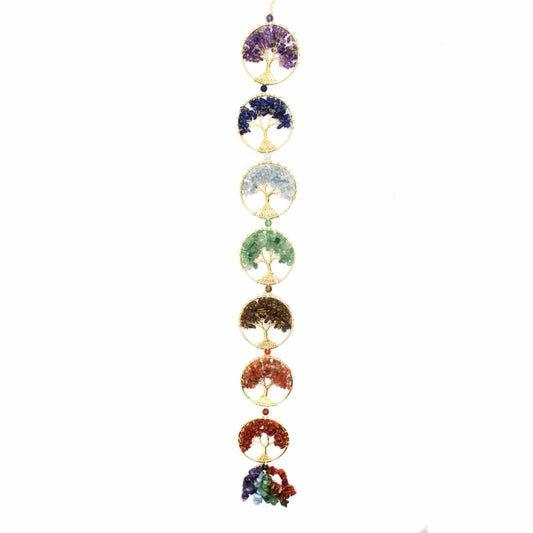 7 Chakra Livets Träd Vägghängande Pendel | Veska