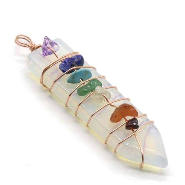 7 Chakra Svärdspets Hänge | Veska Havopal