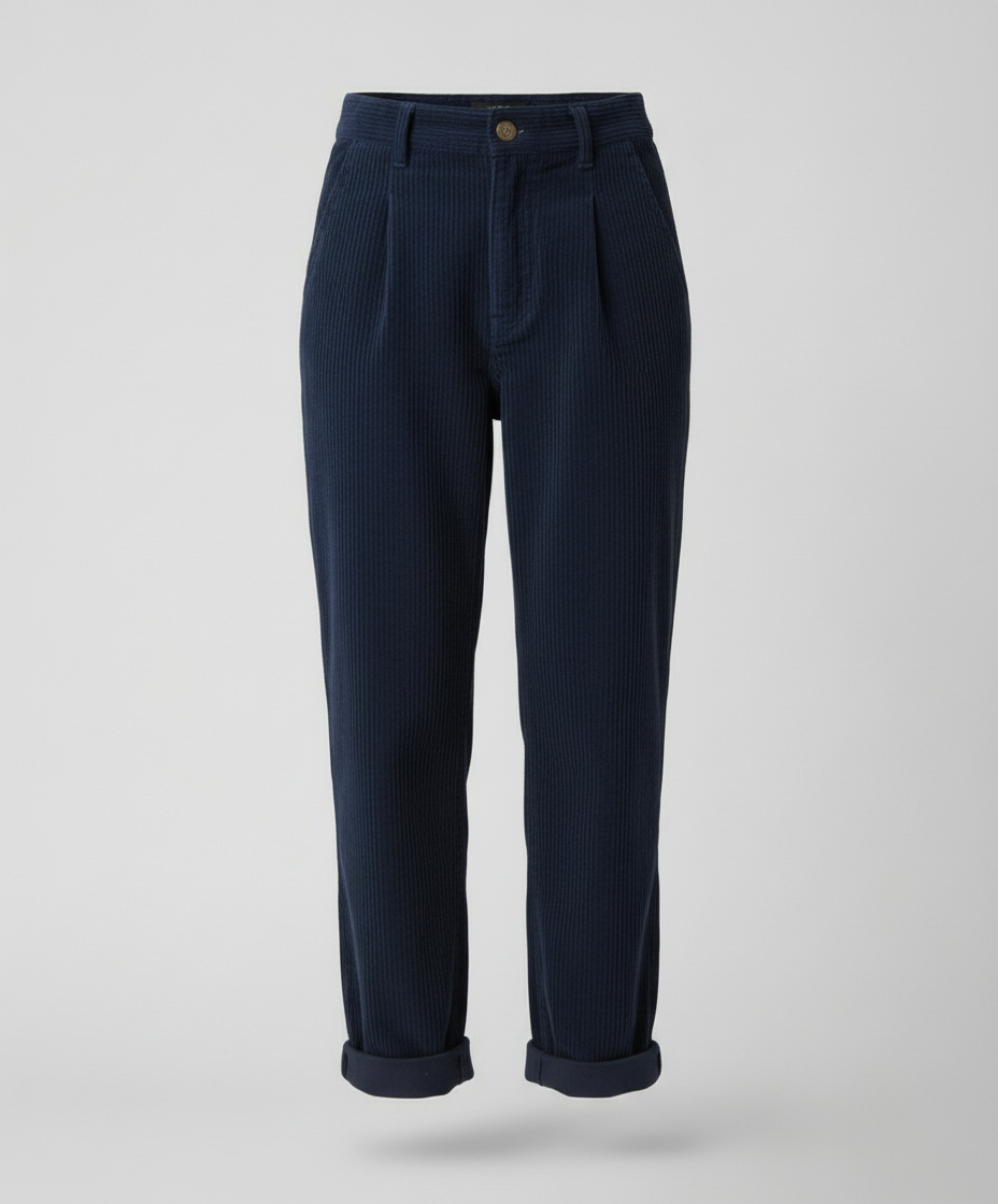 Veska | Kordbyxor för Dam | Hög Midja och Bekväm Passform