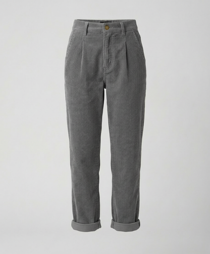 Veska | Kordbyxor för Dam | Hög Midja och Bekväm Passform