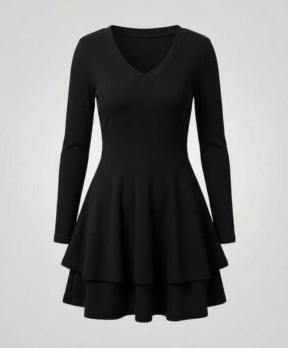 Veska | Omlottklänning för Dam | V-ringning med Volangkjol