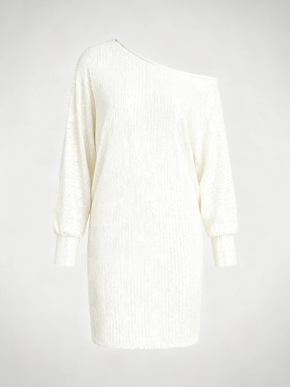 Veska | Paljettklänning för Dam | Kontrastdesign och Festlig Glans