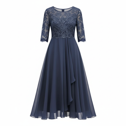 Veska | Midiklänning för Dam | Hög Midja och Flödande Silhuett