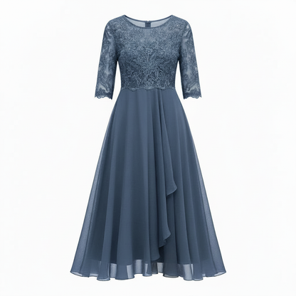 Veska | Midiklänning för Dam | Hög Midja och Flödande Silhuett