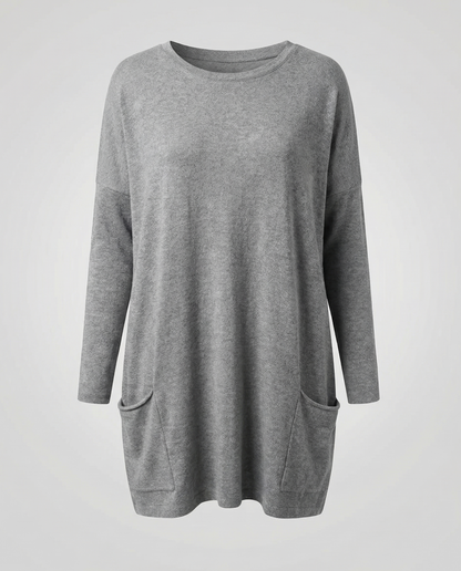 Veska | Långtröja för Dam | Lös Passform och Mjuk Komfort