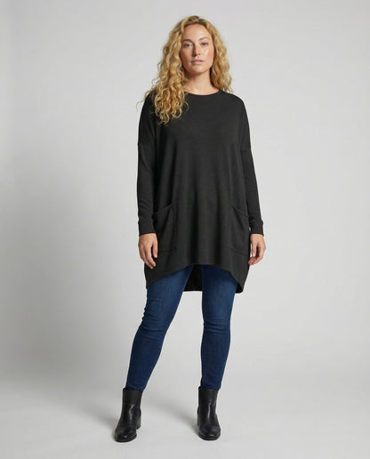 Veska | Långtröja för Dam | Lös Passform och Mjuk Komfort