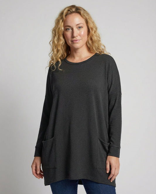 Veska | Långtröja för Dam | Lös Passform och Mjuk Komfort