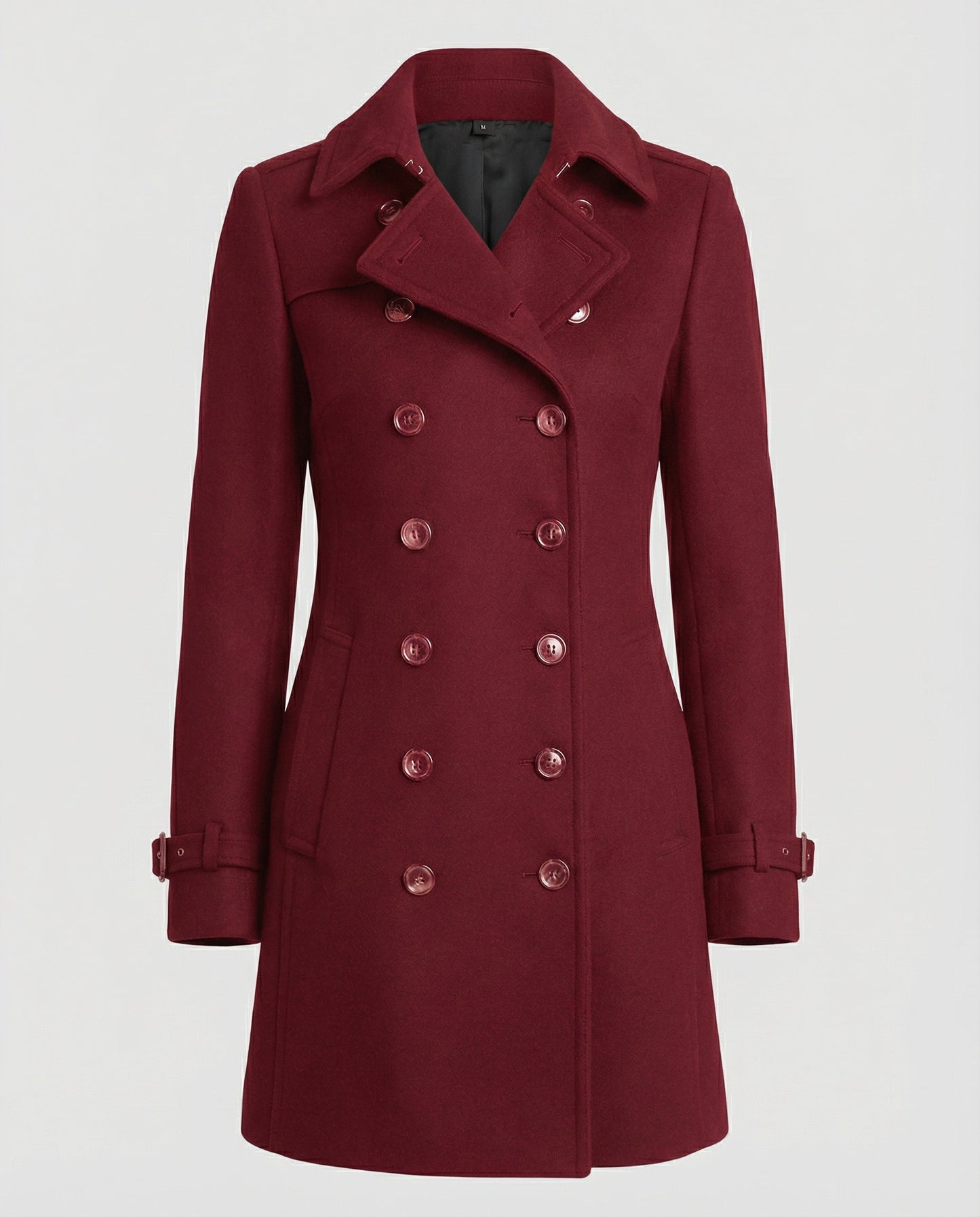 Veska | Ullkappa för Dam | Elegant Skärning och Värmande Komfort