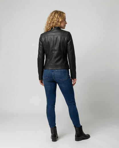 Veska | Läderjacka för Dam | Äkta Läder och Tidlös Passform