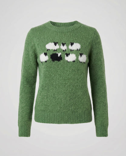 Veska | Norsk Tröja för Dam | Nordiskt Mönster och Värmande Komfort