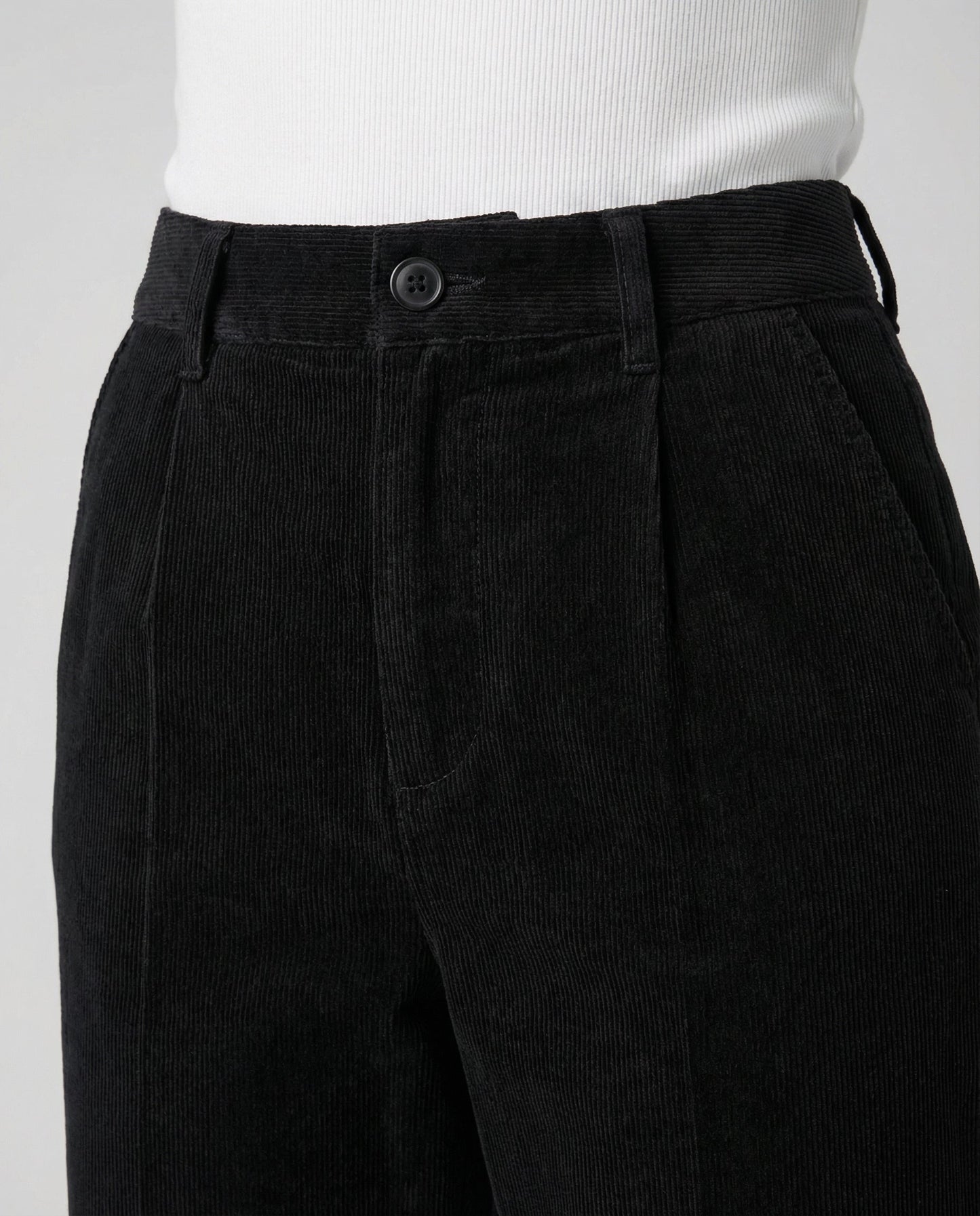 Veska | Kordbyxa för Dam | Elastisk Midja och Lös Passform