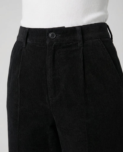 Veska | Kordbyxa för Dam | Elastisk Midja och Lös Passform