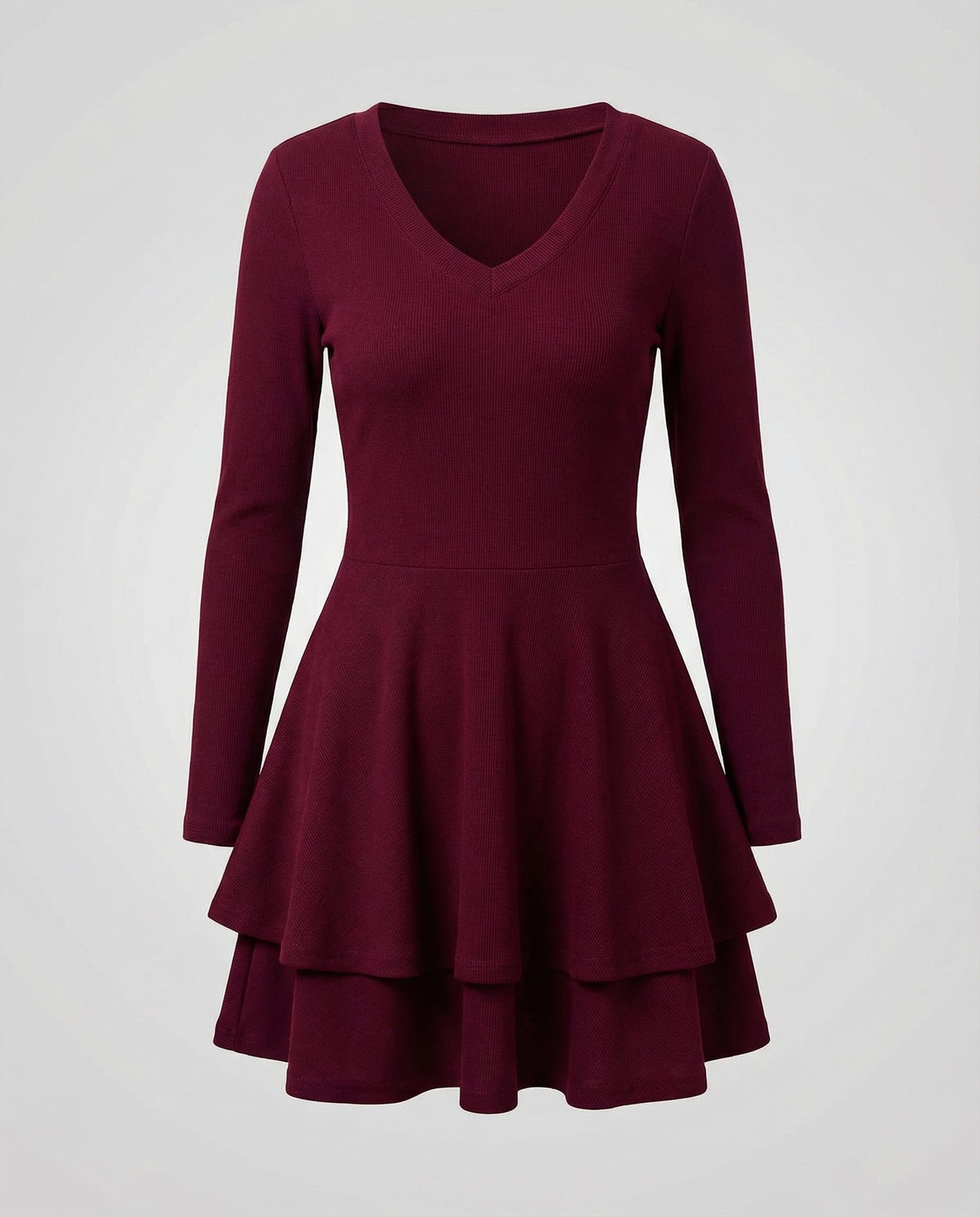 Veska | Omlottklänning för Dam | V-ringning med Volangkjol