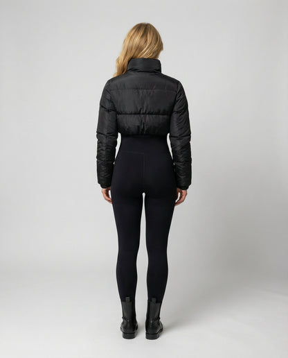 Veska | Figursydd Dunjacka för Dam | Värmande Design med Bälte