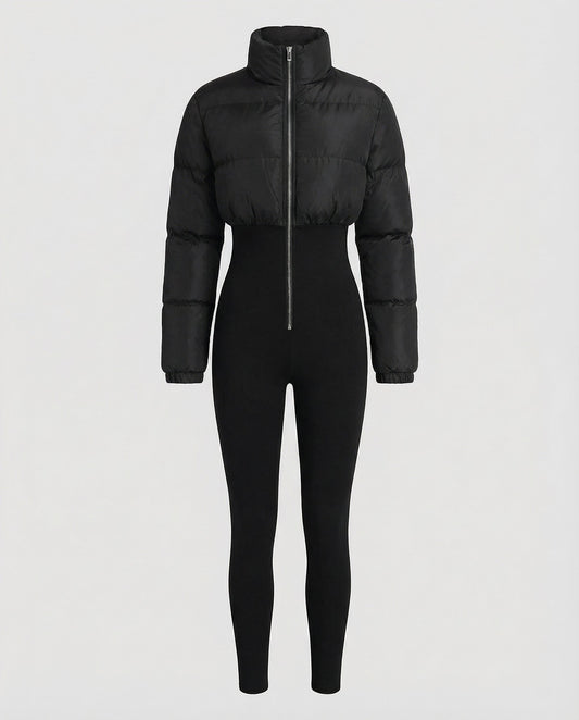 Veska | Figursydd Dunjacka för Dam | Värmande Design med Bälte