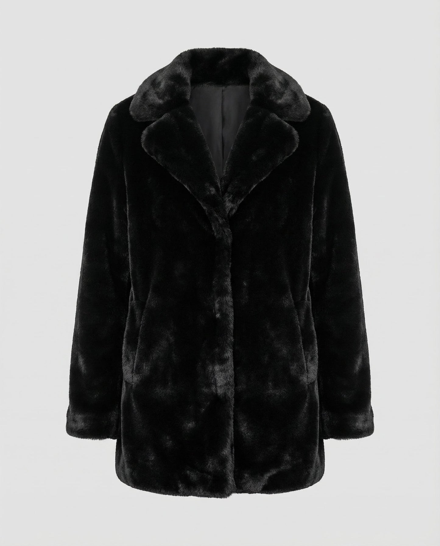 Veska | Faux Fur Vinterjacka för Dam | Mjuk Värme och Elegant Design