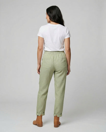 Veska | Linnebyxor för Dam | Lätt och Luftig Sommardesign