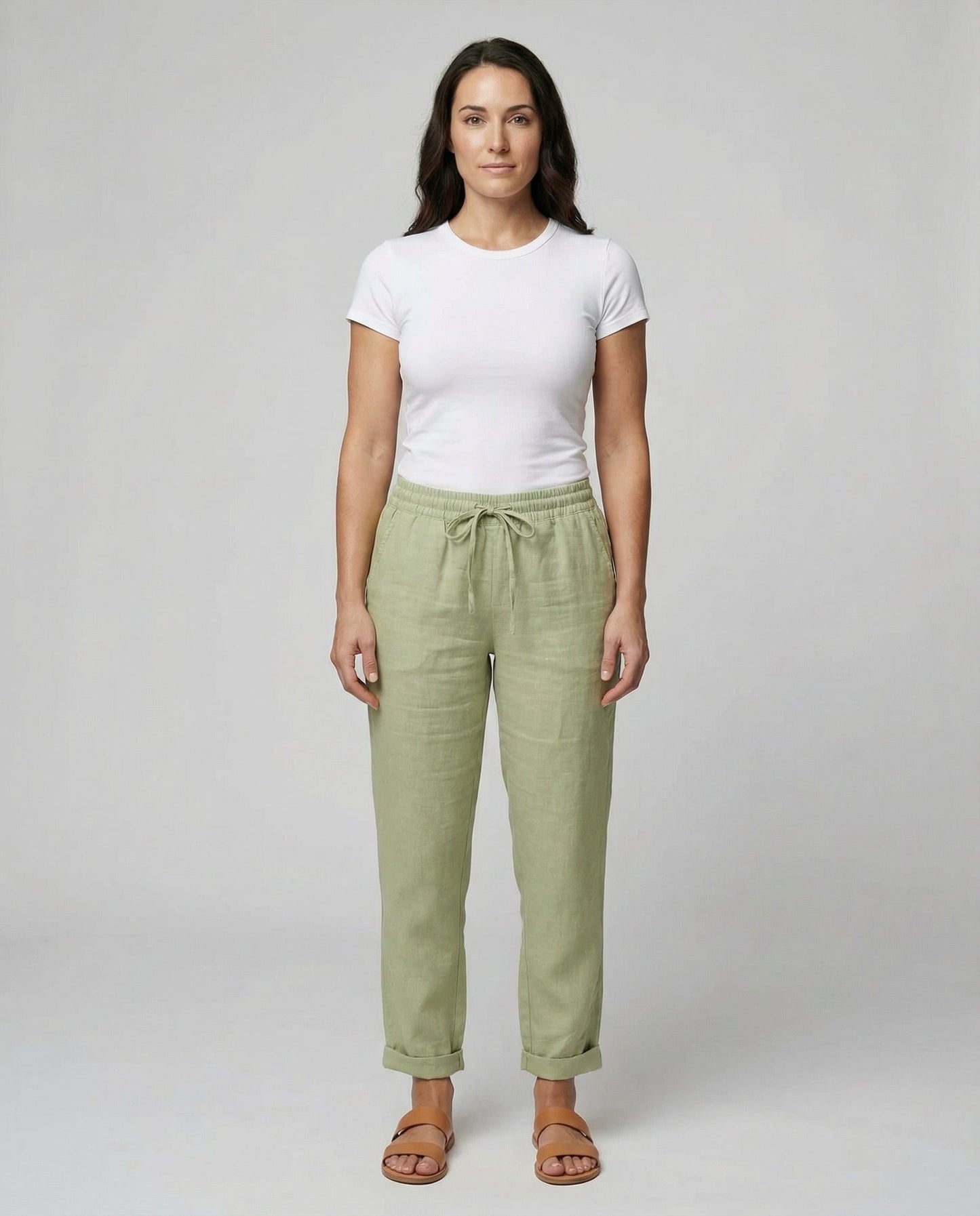 Veska | Linnebyxor för Dam | Lätt och Luftig Sommardesign