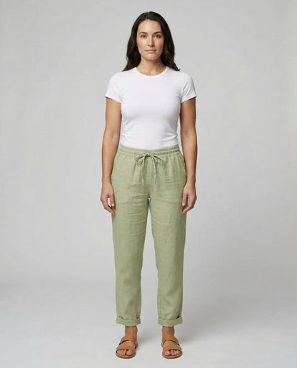 Veska | Linnebyxor för Dam | Lätt och Luftig Sommardesign