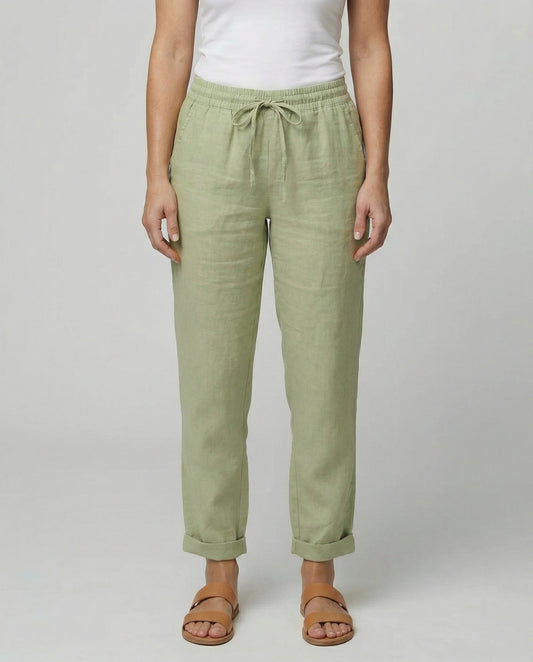 Veska | Linnebyxor för Dam | Lätt och Luftig Sommardesign