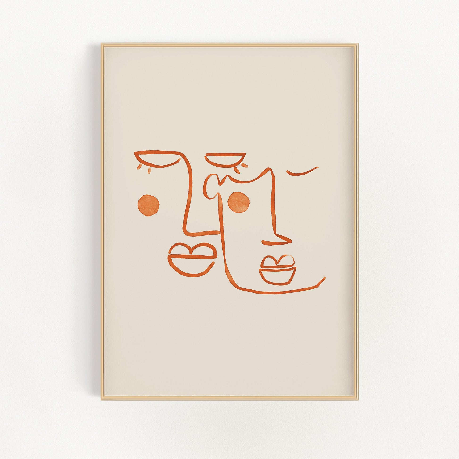 Abstract 2 Faces Väggkonst | Veska 12×16