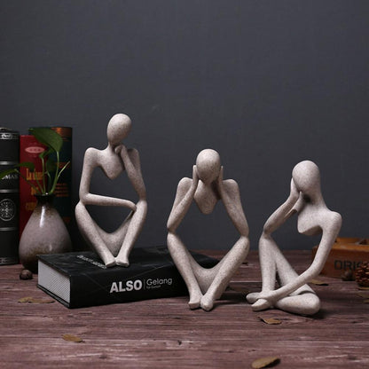 Abstract Character Sandstone Dekor Figuriner | Veska