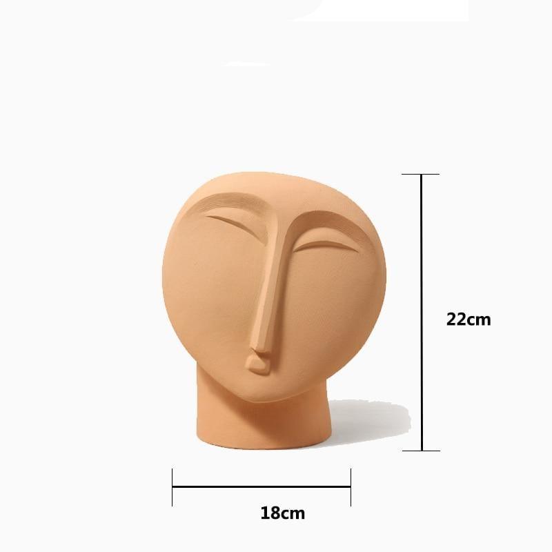 Abstract Face Blomkruka | Veska Orange