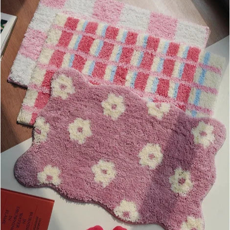 Abstract Floral Tufted Bathroom Mat | Veska