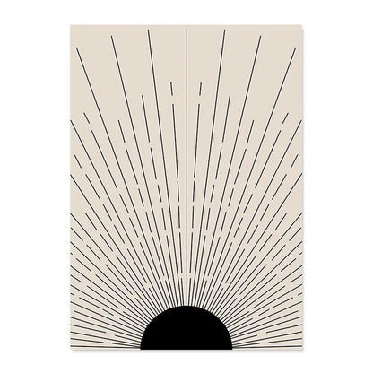 Abstract Line Drawing Boho Poster | Veska C