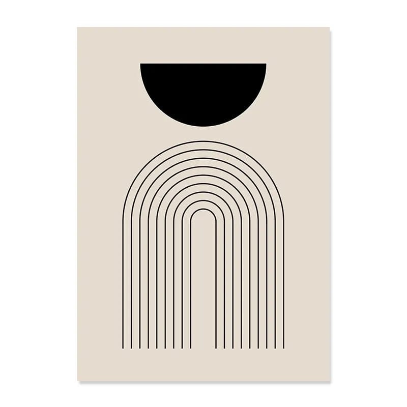 Abstract Line Drawing Boho Poster | Veska D
