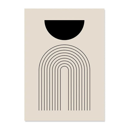 Abstract Line Drawing Boho Poster | Veska D