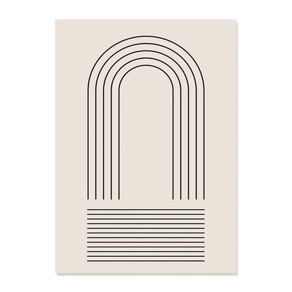 Abstract Line Drawing Boho Poster | Veska E