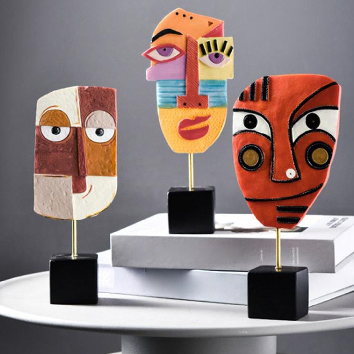 Abstract Pop Art Ansiktshus Skulptur | Veska