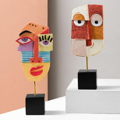 Abstract Pop Art Ansiktshus Skulptur | Veska