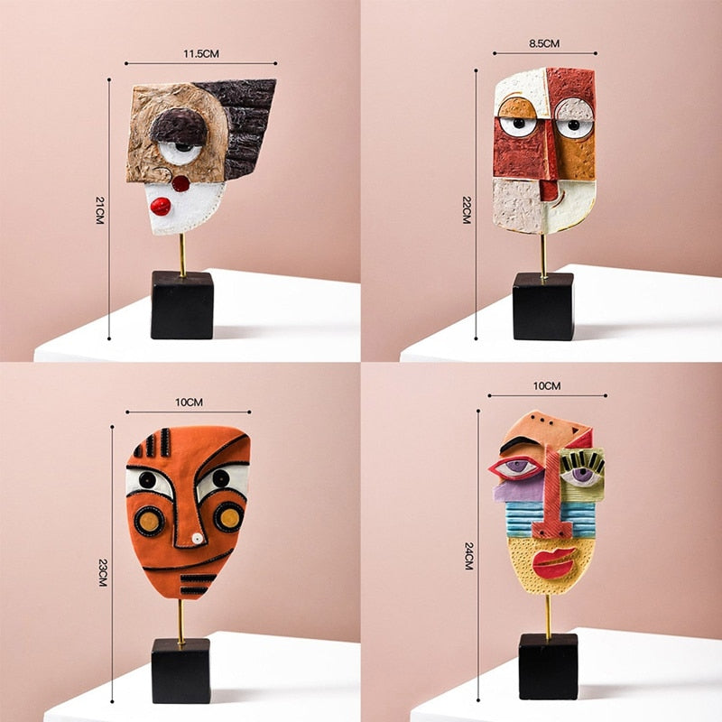 Abstract Pop Art Ansiktshus Skulptur | Veska