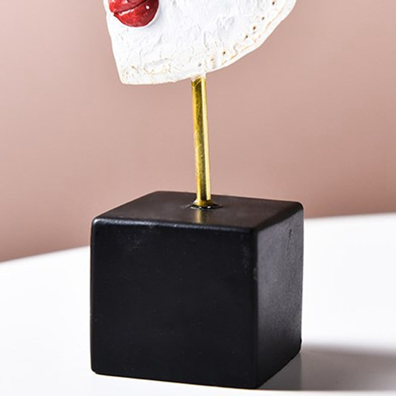 Abstract Pop Art Ansiktshus Skulptur | Veska