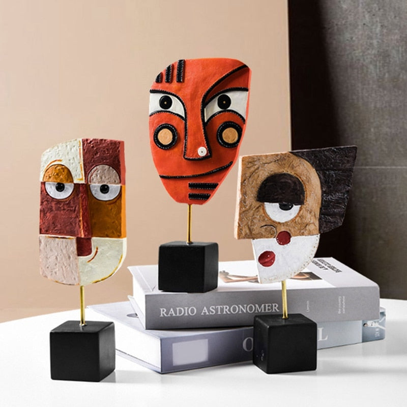 Abstract Pop Art Ansiktshus Skulptur | Veska